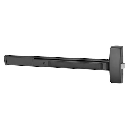 Grade 1 Rim Exit Bar, Wide Stile Pushpad, 36-in Device, Exit Only, Hex Key Dogging, Black Suede Powd